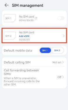 Step 3: Add eSIM