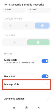 Step 3: Manage eSIM