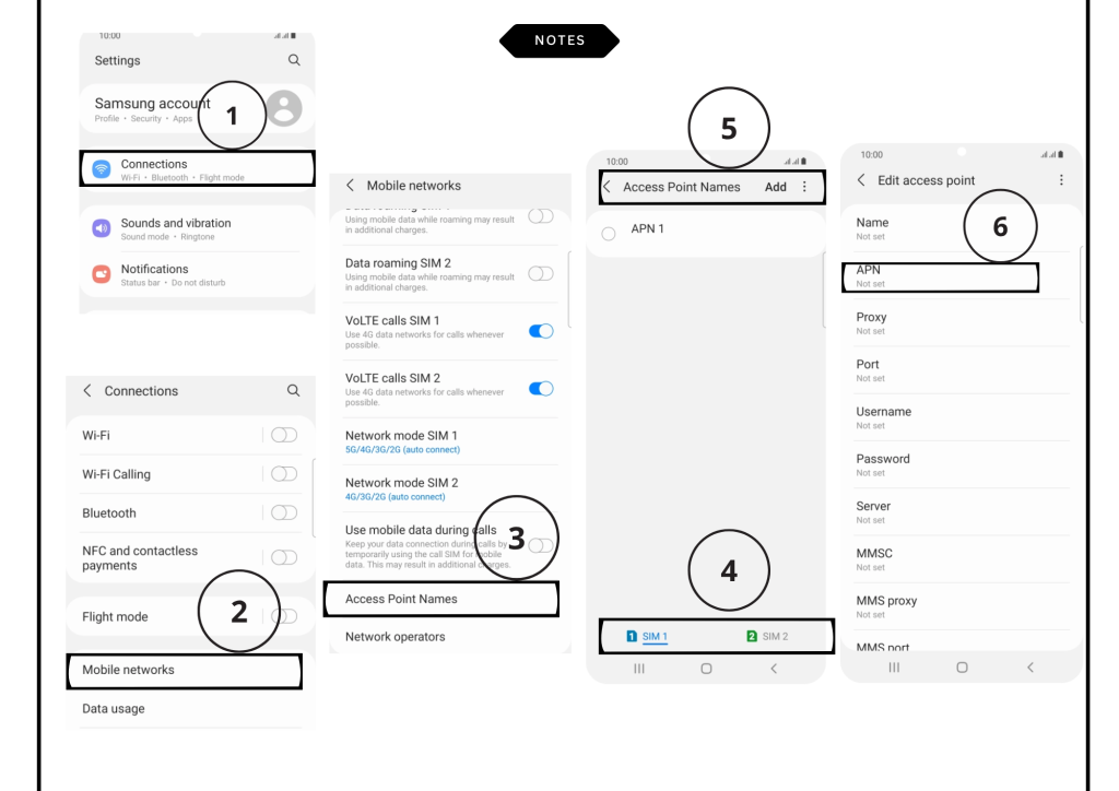 Samsung APN Settings
